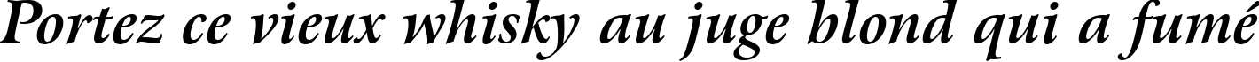 Пример написания шрифтом Bitstream Arrus Bold Italic BT текста на французском