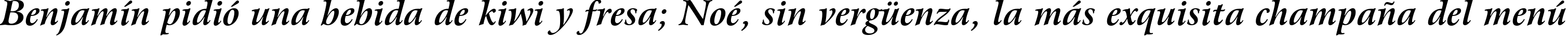 Пример написания шрифтом Bitstream Arrus Bold Italic BT текста на испанском