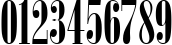 Пример написания цифр шрифтом ArsisDReg