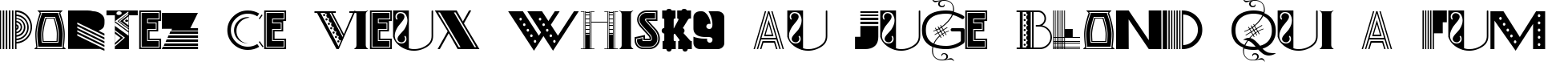 Пример написания шрифтом Art-Decoretta текста на французском