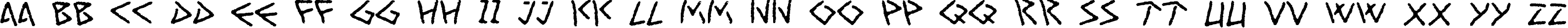 Пример написания английского алфавита шрифтом Art Greco