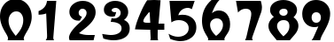 Пример написания цифр шрифтом Art-Metropol