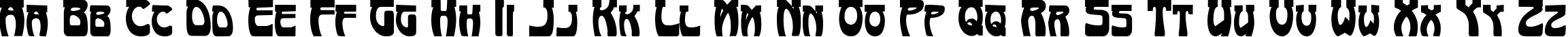 Пример написания английского алфавита шрифтом Art-Nouveau 1895