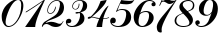 Пример написания цифр шрифтом ArtScript