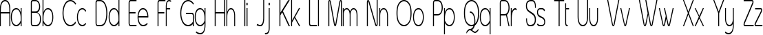 Пример написания английского алфавита шрифтом Asenine Super Thin