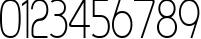 Пример написания цифр шрифтом Asenine Thin