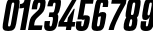 Пример написания цифр шрифтом Astana regular-italic