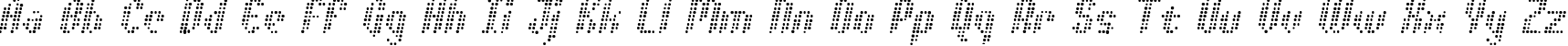 Пример написания английского алфавита шрифтом Asterix Blink Italic