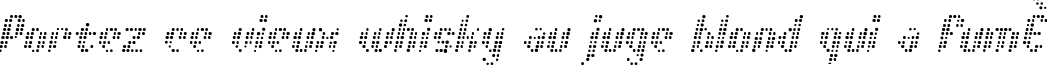 Пример написания шрифтом Asterix Blink Italic текста на французском