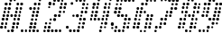 Пример написания цифр шрифтом Asterix Blink Italic