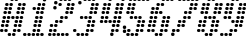 Пример написания цифр шрифтом Asterix Italic