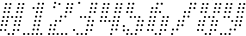 Пример написания цифр шрифтом Asterix Light Italic