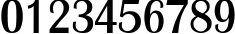 Пример написания цифр шрифтом Astro-SemiBold