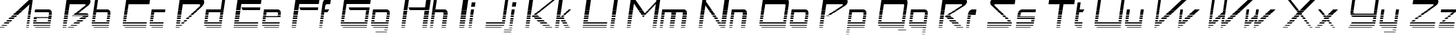 Пример написания английского алфавита шрифтом Astron Boy Video