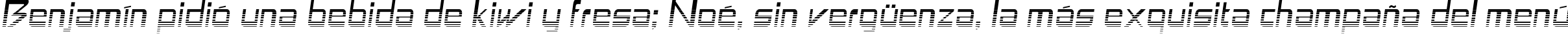 Пример написания шрифтом Astron Boy Video текста на испанском