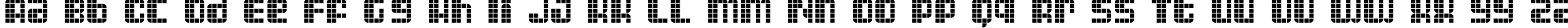 Пример написания английского алфавита шрифтом Astronaut III
