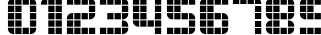 Пример написания цифр шрифтом Astronaut III
