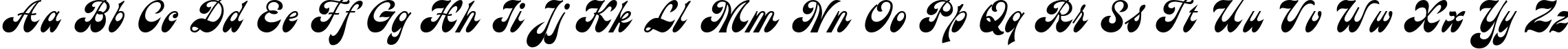 Пример написания английского алфавита шрифтом AstronC