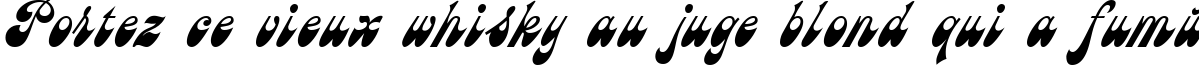 Пример написания шрифтом AstronCTT текста на французском