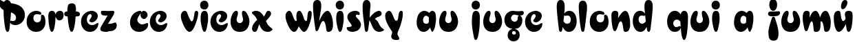 Пример написания шрифтом AsylbekM29.kz текста на французском