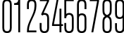 Пример написания цифр шрифтом Attentica 4F UltraLight