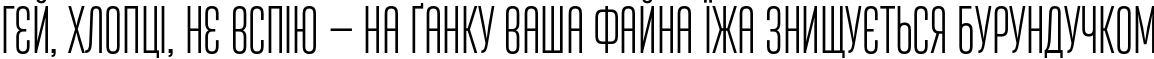 Пример написания шрифтом Attentica 4F UltraLight текста на украинском