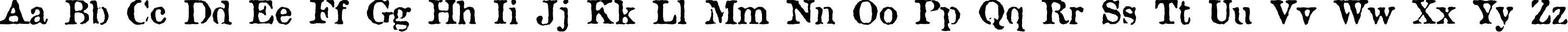 Пример написания английского алфавита шрифтом Attic Antique DemiBold