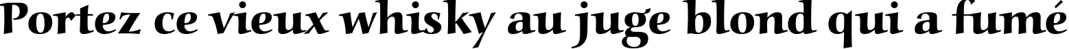 Пример написания шрифтом AucoinExtBol текста на французском