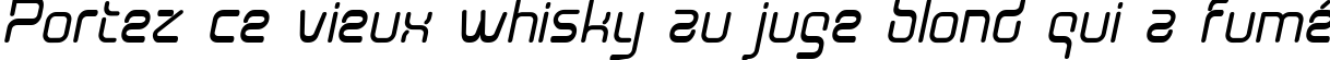 Пример написания шрифтом Aunchanted Bold Oblique текста на французском