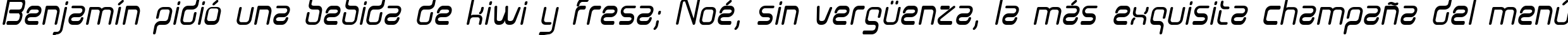 Пример написания шрифтом Aunchanted Bold Oblique текста на испанском