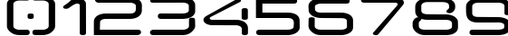 Пример написания цифр шрифтом Aunchanted Expanded Bold