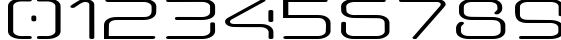 Пример написания цифр шрифтом Aunchanted Expanded