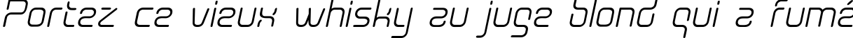 Пример написания шрифтом Aunchanted Oblique текста на французском