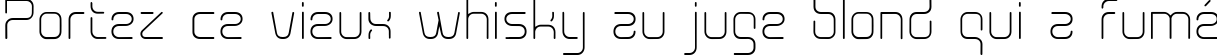 Пример написания шрифтом Aunchanted Thin текста на французском