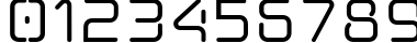Пример написания цифр шрифтом Aunchanted Xspace Bold