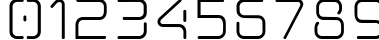 Пример написания цифр шрифтом AunchantedXspace