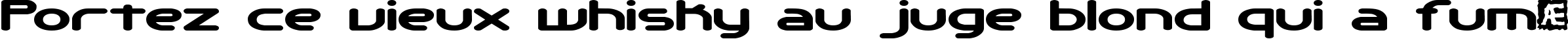 Пример написания шрифтом Automatica BRK текста на французском