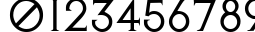Пример написания цифр шрифтом AvalonQuest