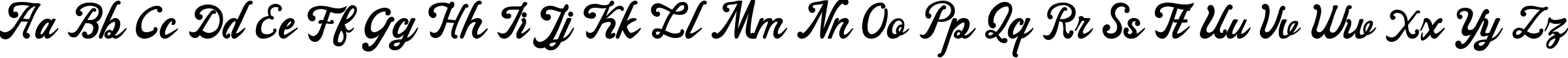 Пример написания английского алфавита шрифтом ayangduit
