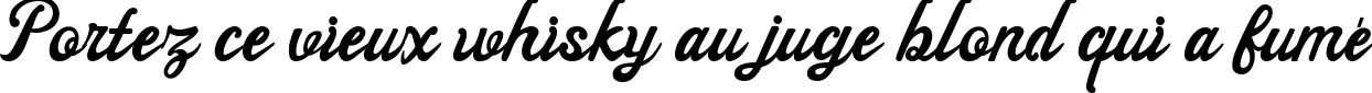 Пример написания шрифтом ayangduit текста на французском