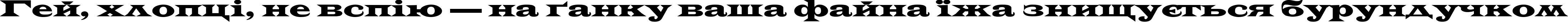 Пример написания шрифтом AZLatinWideCTT текста на украинском