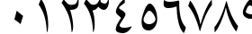 Пример написания цифр шрифтом B Lotus