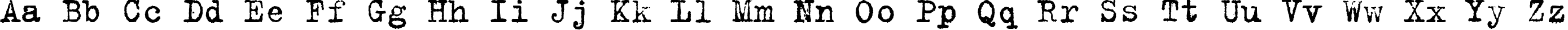 Пример написания английского алфавита шрифтом B52