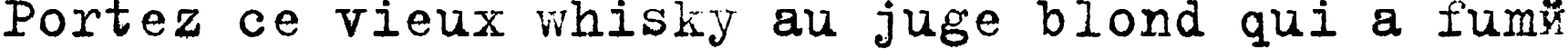 Пример написания шрифтом B52 текста на французском