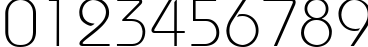 Пример написания цифр шрифтом BahamasLight
