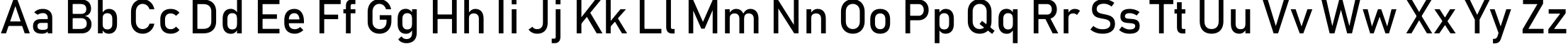 Пример написания английского алфавита шрифтом Bahnschrift