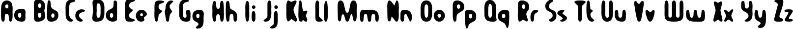 Пример написания английского алфавита шрифтом Balcony Angels