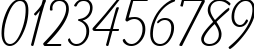 Пример написания цифр шрифтом Balloon Light TL