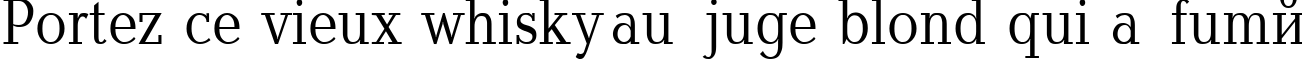 Пример написания шрифтом Baltica_85n текста на французском