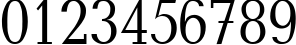 Пример написания цифр шрифтом Baltica_85n